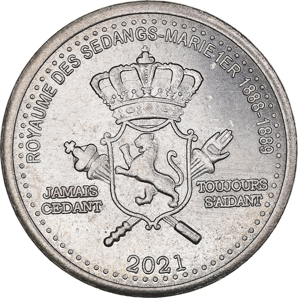 Moneta, Vietnam, 1/2 Dollar, 2021, SEDANGS, SPL, Rame-nichel
