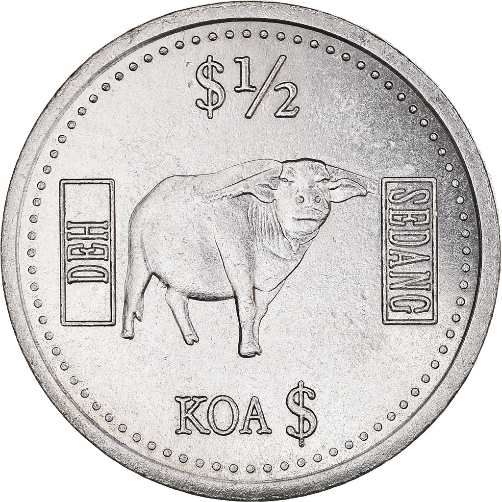 Moneta, Vietnam, 1/2 Dollar, 2021, SEDANGS, SPL, Rame-nichel
