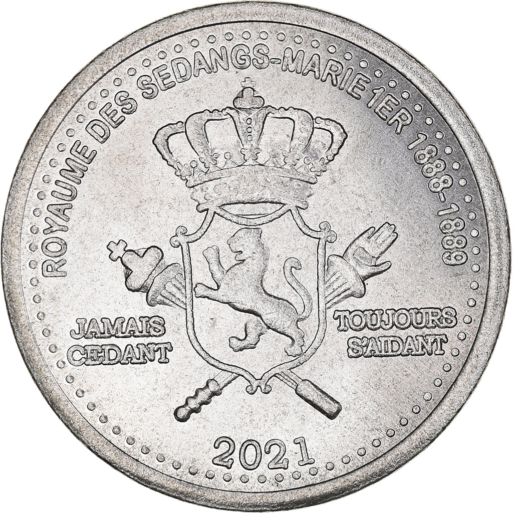 Coin, Vietnam, 4 Math, 2021, SEDANGS, MS(63), Copper-nickel