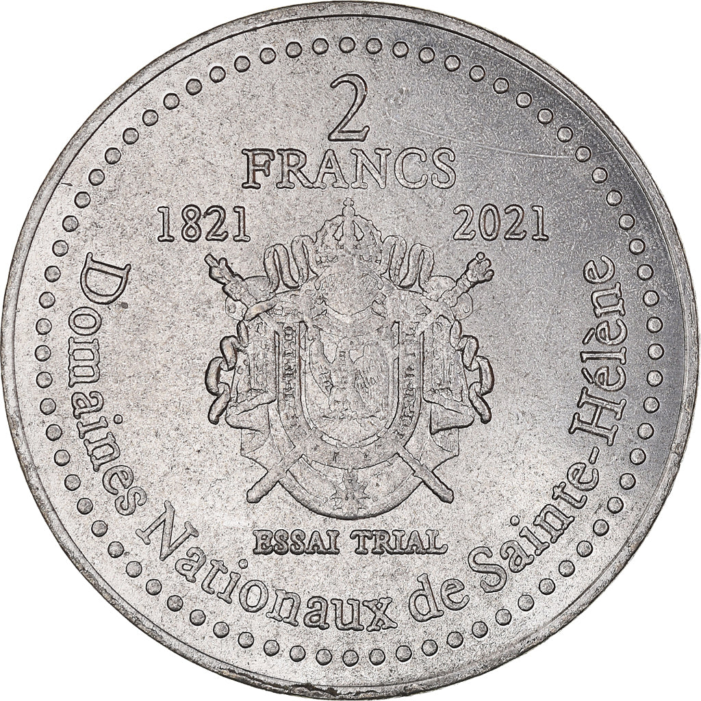 Moneta, Francia, Essai fantaisie, 2 Francs, 2021, ST Hélène.Napoléon, SPL
