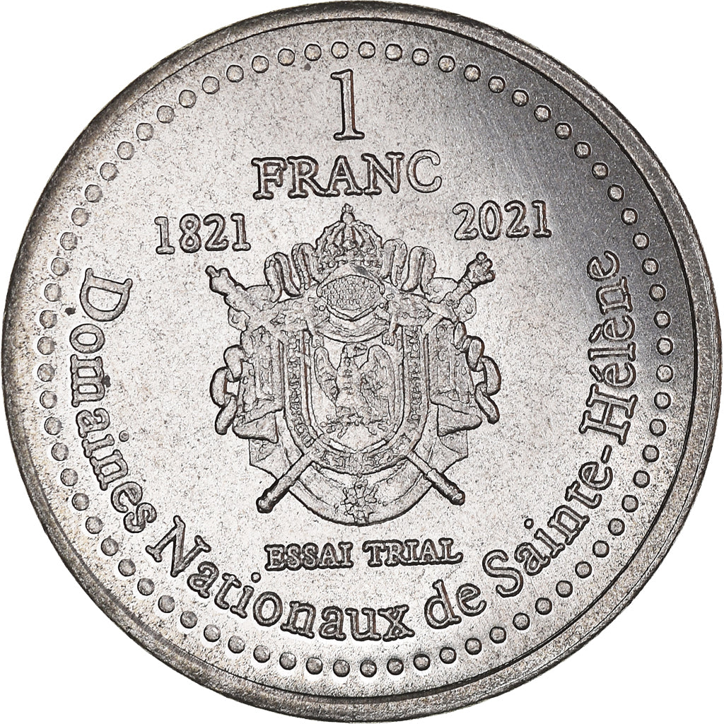 Moneta, Francja, Essai fantaisie, Franc, 2021, ST Hélène.Napoléon, MS(63)
