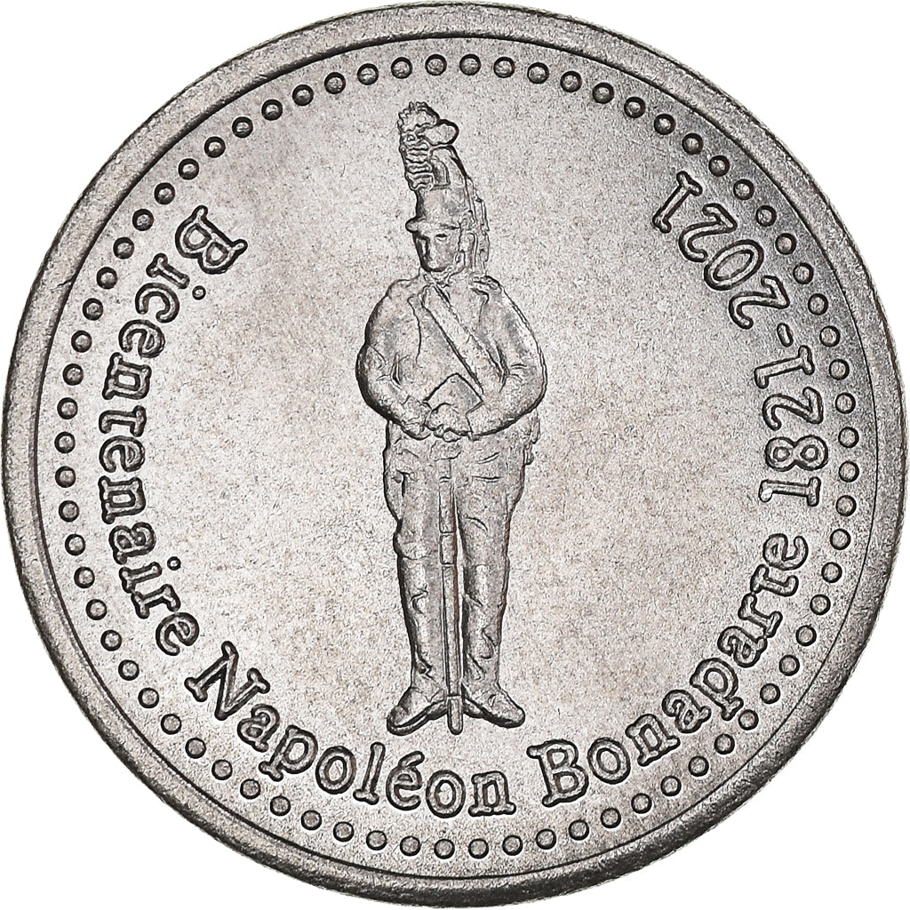 Monnaie, France, Essai fantaisie, 25 Centimes, 2021, ST Hélène.Napoléon, SPL