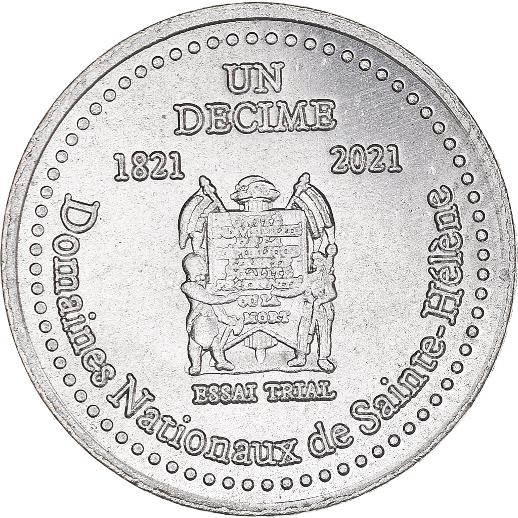 Moneta, Francja, Essai fantaisie, Decime, 2021, ST Hélène.Napoléon, MS(63)