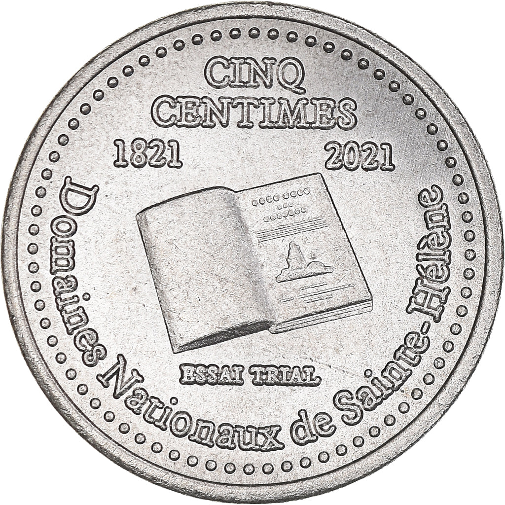 Coin, France, Essai fantaisie, 5 Centimes, 2021, ST Hélène.Napoléon, MS(63)