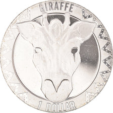 Coin, Sierra Leone, Girafe., Dollar, 2022, MS(63), Copper-nickel