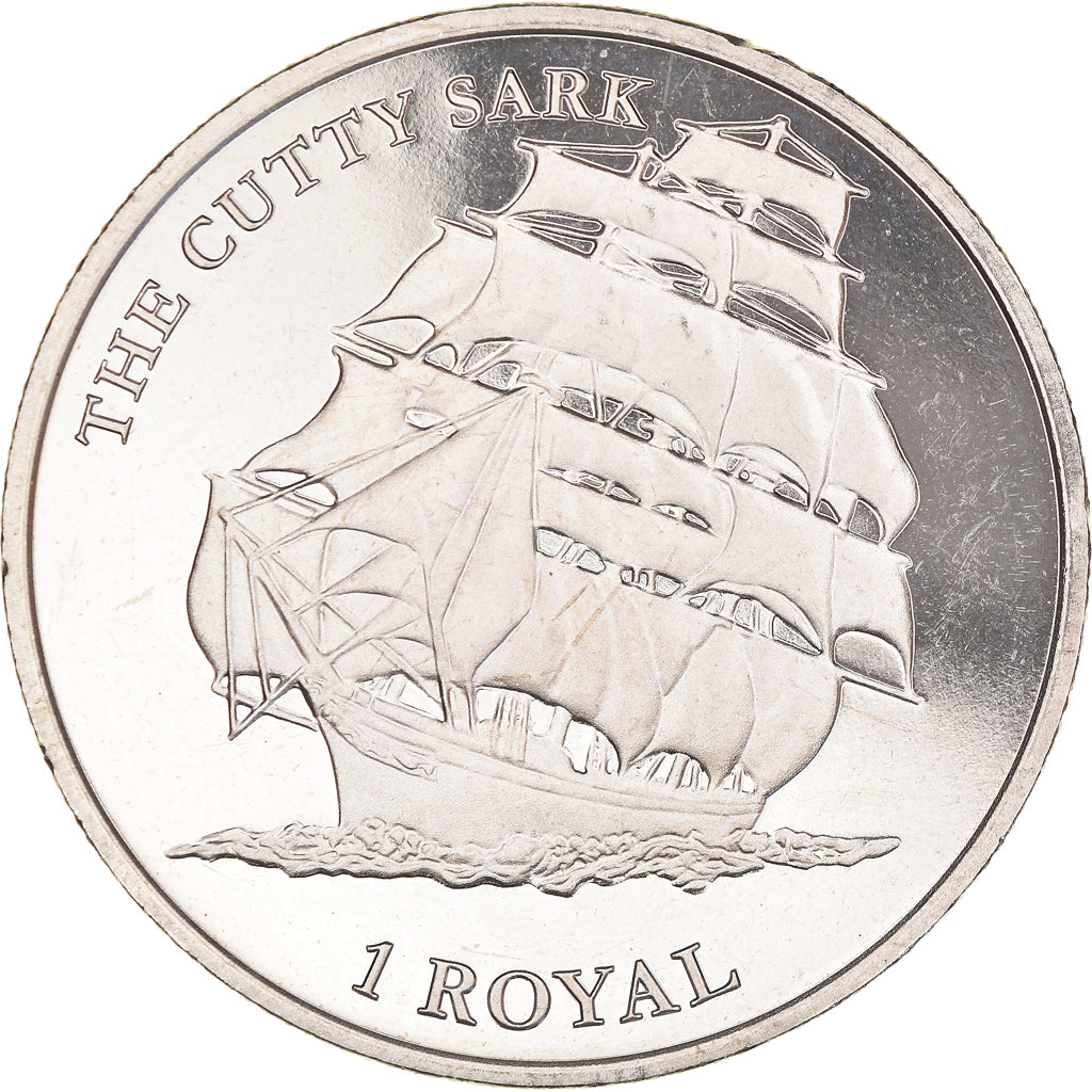 Moneda, British Indian Ocean, Le Cutty Sark, 1 Royal, 2021, BU, SC, Cupronickel