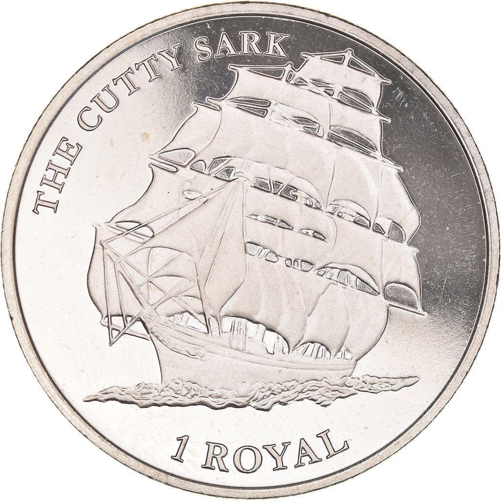 Coin, British Indian Ocean, Le Cutty Sark, 1 Royal, 2021, BU, MS(63)
