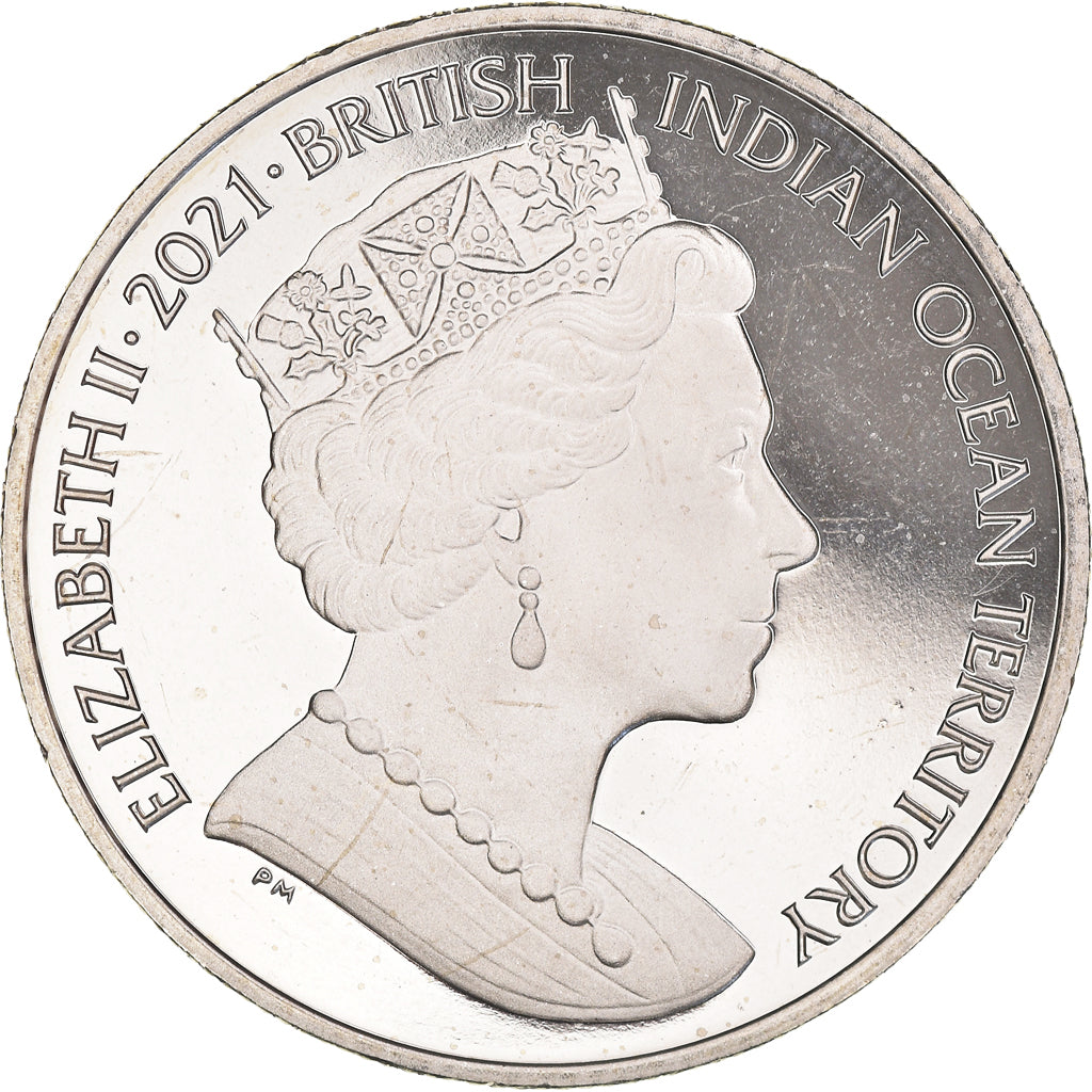 Coin, British Indian Ocean, Le Cutty Sark, 1 Royal, 2021, BU, MS(63)