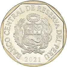 Moneda, Perú, Hipólito Unanue y Pavón, Sol, 2021, SC, Nickel brass, KM:New