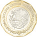 Coin, Mexico, Emiliano Zapata Salazar, 20 Pesos, 2019, MS(63), Bimétallique :
