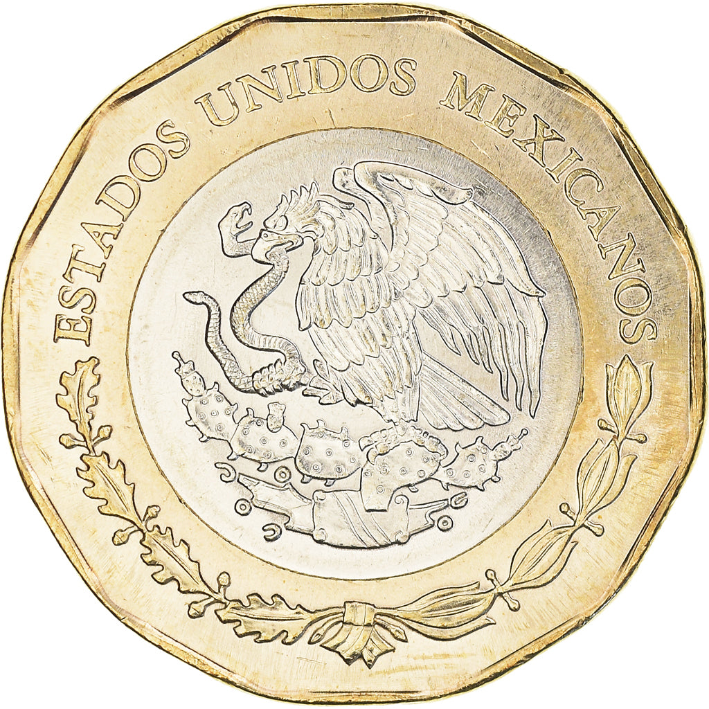 Coin, Mexico, Foundation of Mexico-Tenochtitlan, 20 Pesos, 2021, Mexico, MS(63)