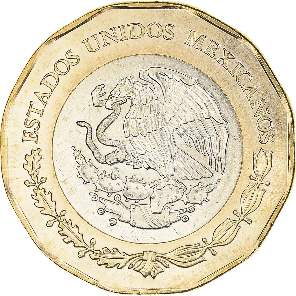 Coin, Mexico, Foundation of Mexico-Tenochtitlan, 20 Pesos, 2021, Mexico, MS(63)