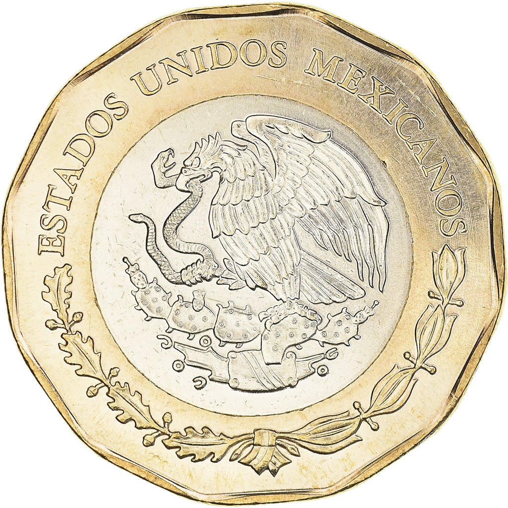 Coin, Mexico, Bicentenaire de l'indépendance de Mexico, 20 Pesos, 2021, Mexico
