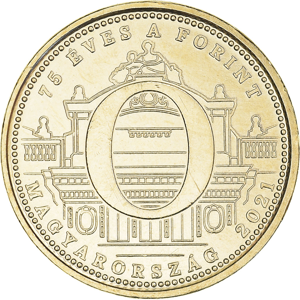 Monnaie, Hongrie, 75e anniversaire - Forint, 5 Forint, 2021, O., SPL, laiton