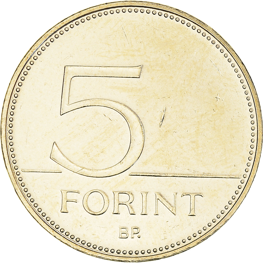 Moneta, Węgry, 75e anniversaire - Forint, 5 Forint, 2021, R., MS(63), laiton