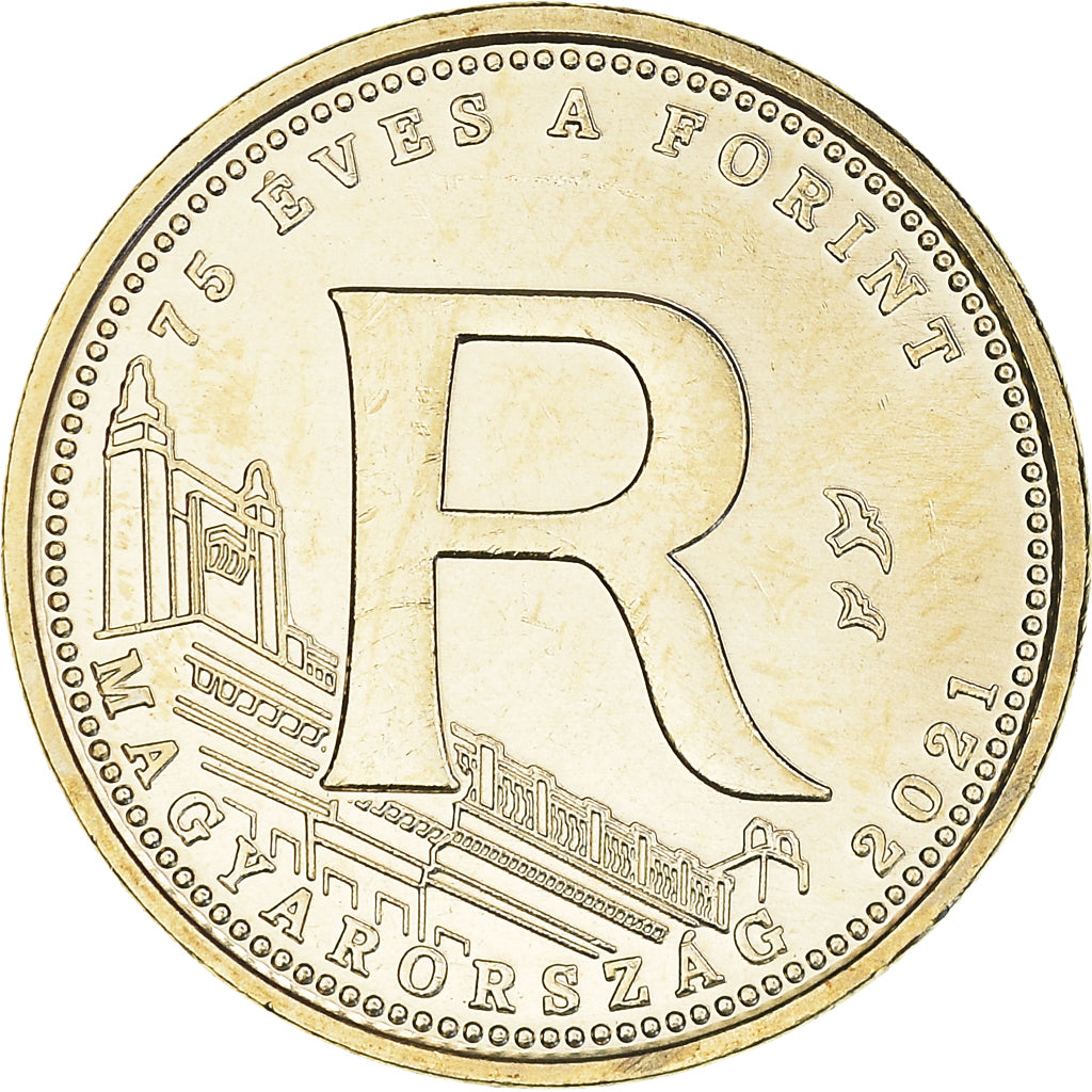 Coin, Hungary, 75e anniversaire - Forint, 5 Forint, 2021, R., MS(63), laiton