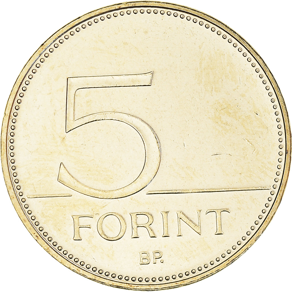 Coin, Hungary, 75e anniversaire - Forint, 5 Forint, 2021, R., MS(63), laiton