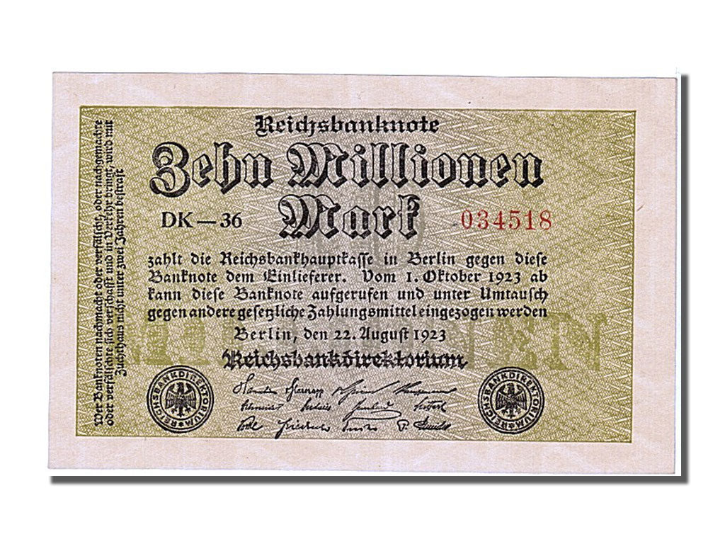 Allemagne, 10 000 000 Mark type 1923