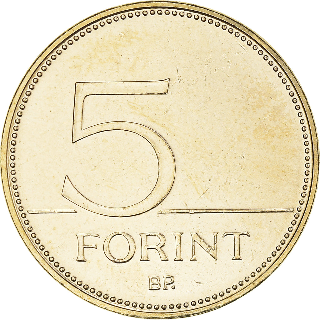 Coin, Hungary, 75e anniversaire - Forint, 5 Forint, 2021, T., MS(63), laiton