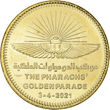 Moneda, Egipto, Parade dorée des Pharaons, 50 Piastres, 2021, SC, Acier
