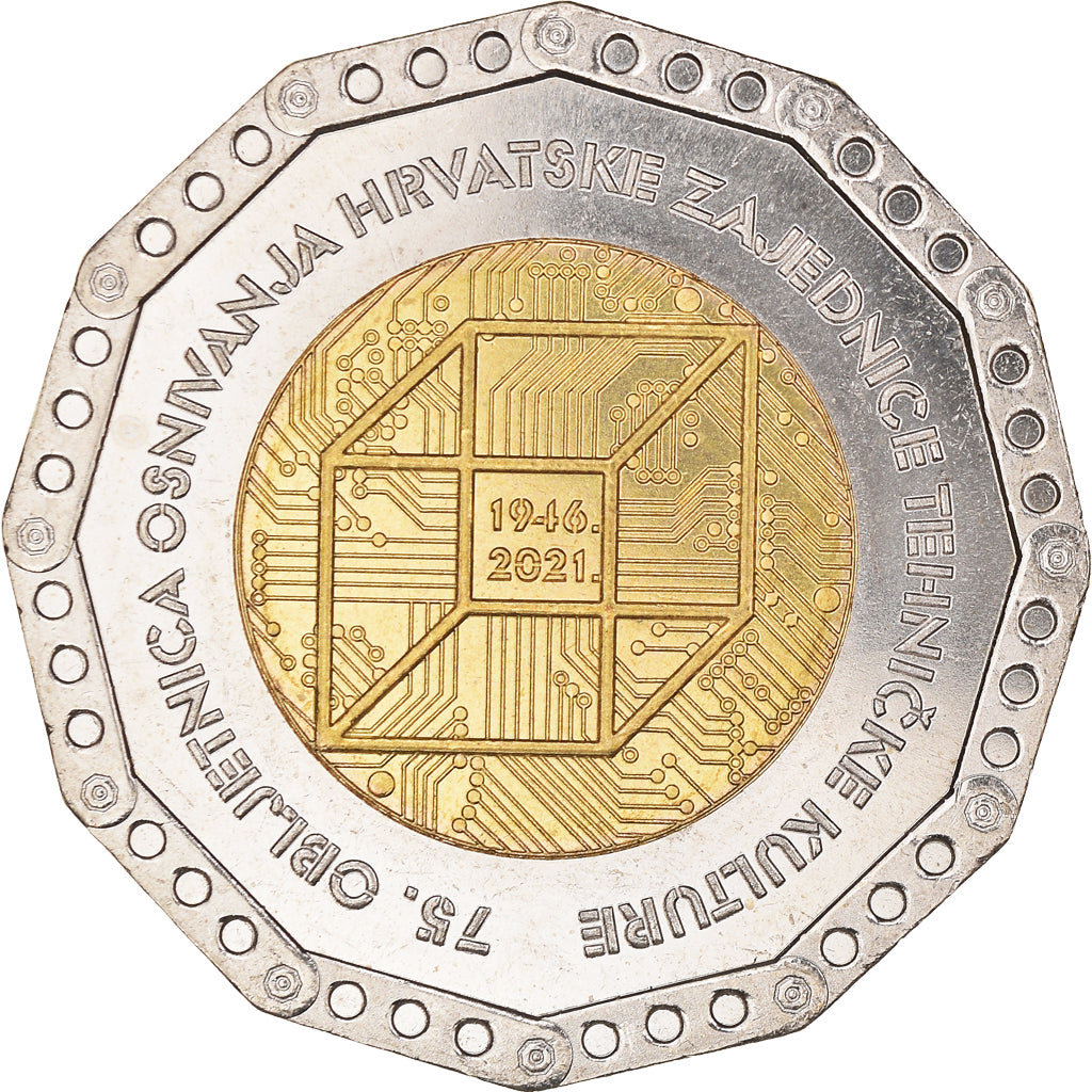 Coin, Croatia, 75th anniversary of the founding of the Croatian Association of