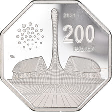 Coin, Russia, Sirius, 200 Roubles, 2021, BE, MS(65-70), Cupronickel plaqué