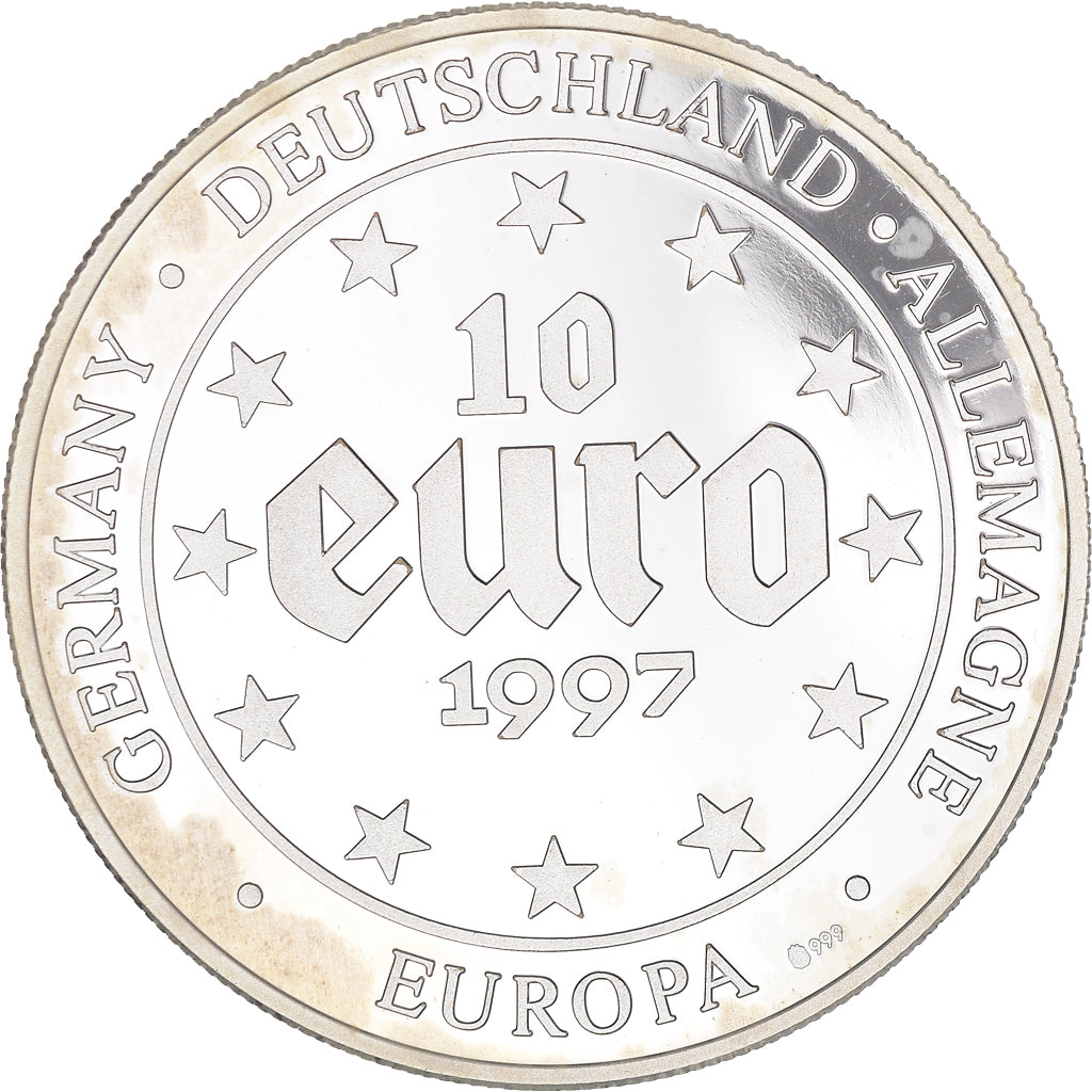 Alemania, Jeton, 10 euro Europa., 1997, BE, SC, Plata