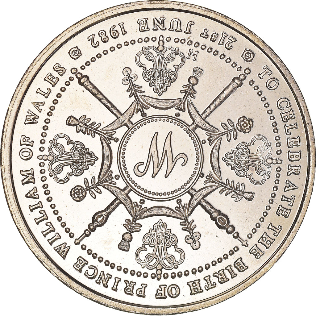 United Kingdom, Medaille, Prince of Wales 21st Birthday medallion, 1982, UNZ