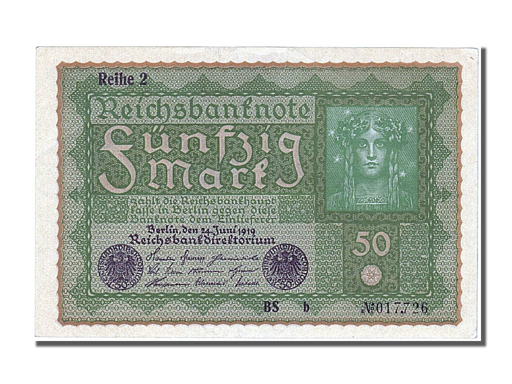 Banknote, Germany, 50 Mark, 1919, 1919-06-24, UNC(65-70)