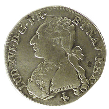 FRANCE, 1/5 Écu, 24 Sols, 1/5 ECU, 1784, Paris, KM #569.1, EF(40-45), Silver, ..