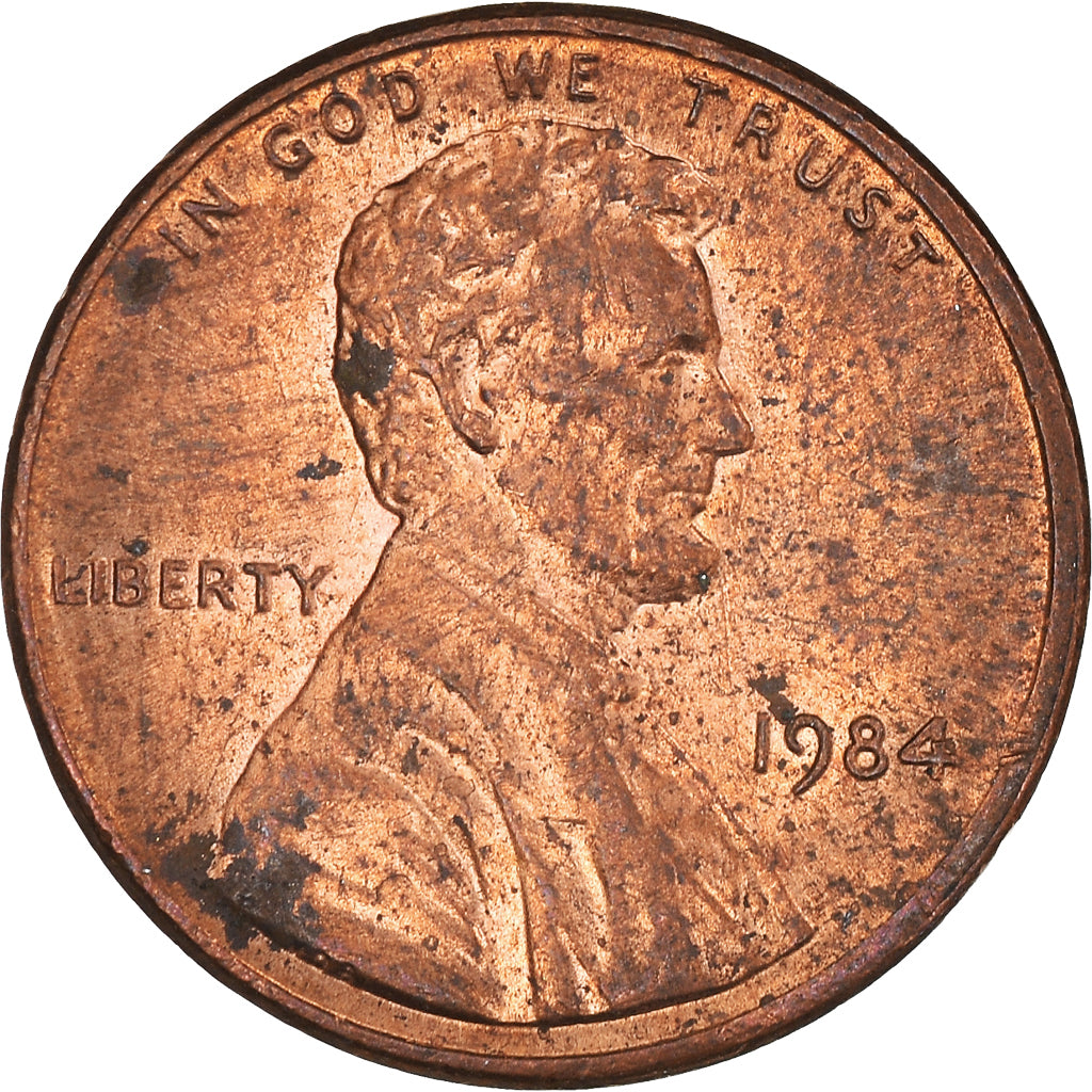 Monnaie, États-Unis, Lincoln Cent, Cent, 1984, U.S. Mint, Philadelphie, TB