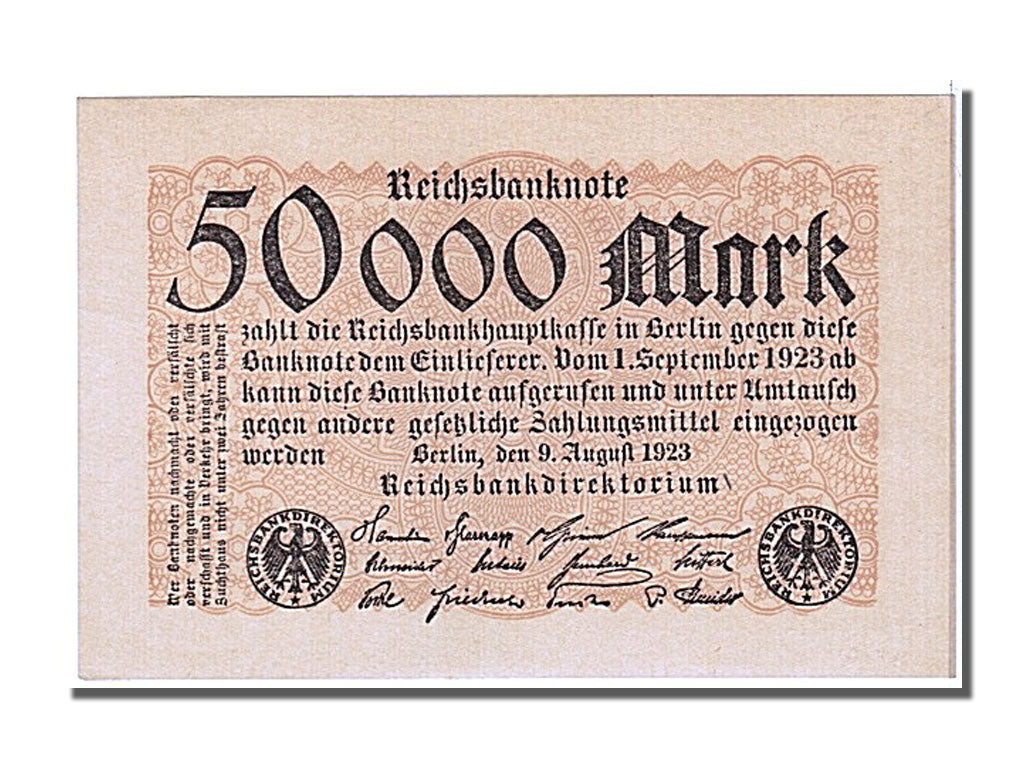 Germania, 50,000 Mark, 1923, FDS