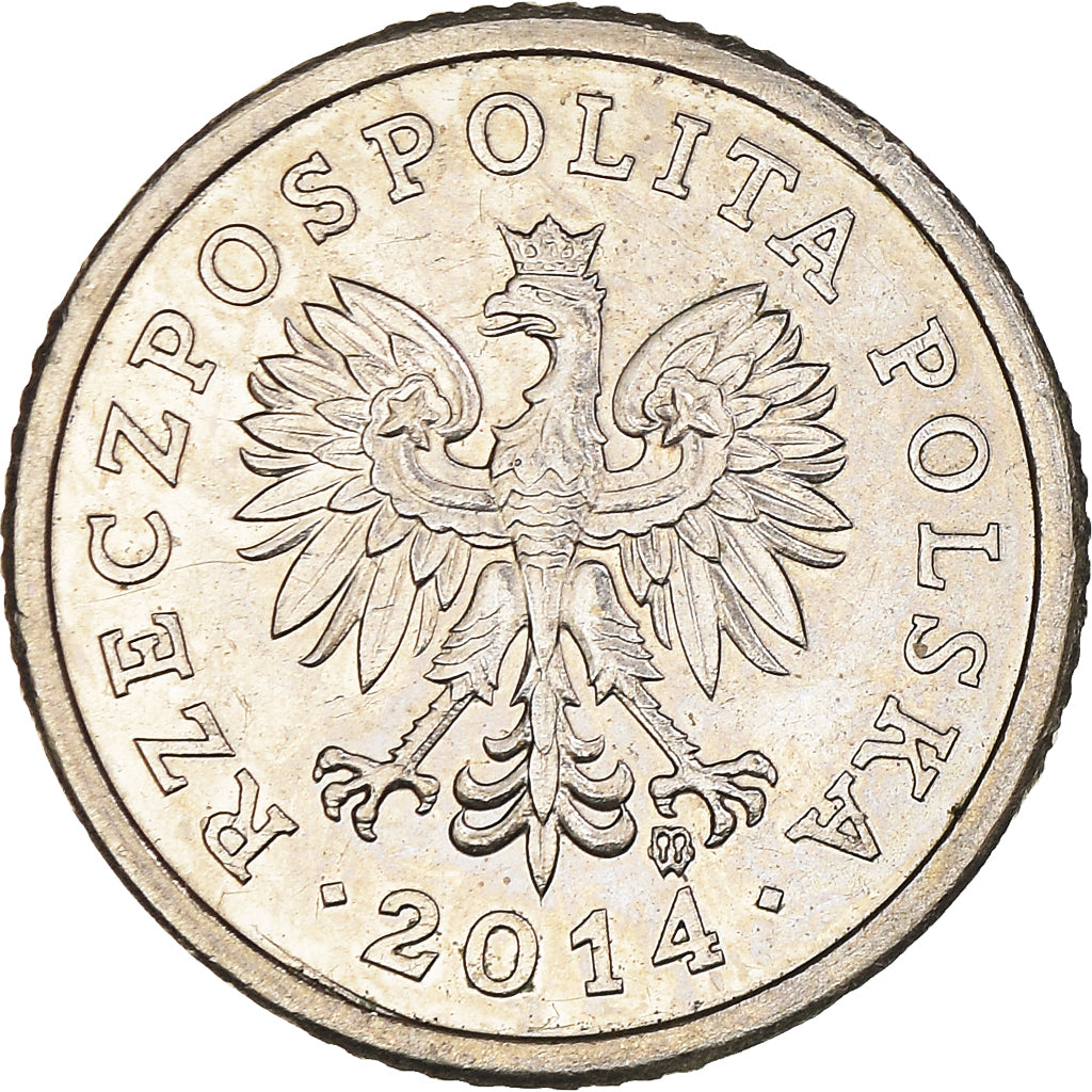 Monnaie, Pologne, 10 Groszy, 2014, Warsaw, TTB, Cupro-nickel, KM:279