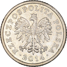Monnaie, Pologne, 10 Groszy, 2014, Warsaw, TTB, Cupro-nickel, KM:279