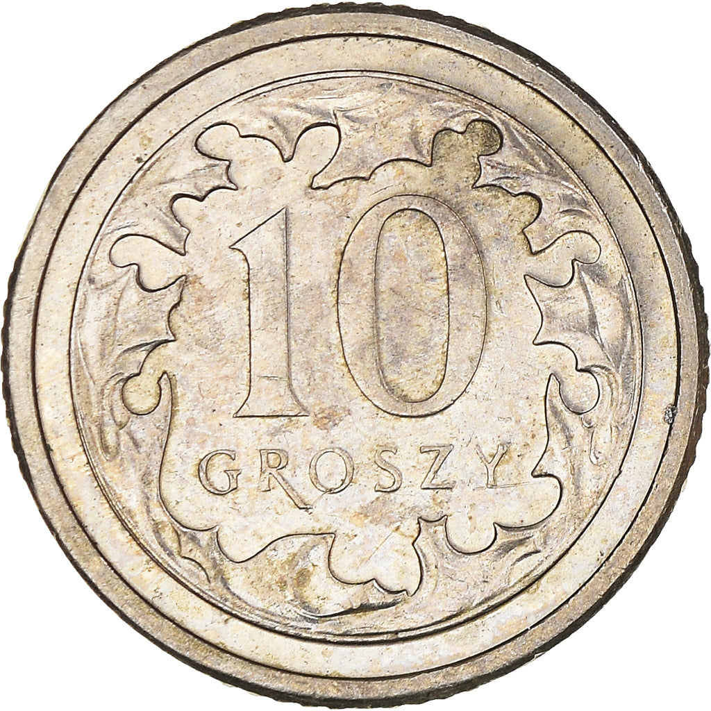 Monnaie, Pologne, 10 Groszy, 2014, Warsaw, TTB, Cupro-nickel, KM:279