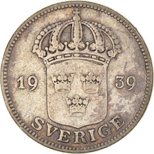 Coin, Sweden, Gustaf V, 50 Öre, 1939, EF(40-45), Silver, KM:788