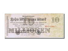 Germany, 10 Millionen Mark, 1923, KM #96, 1923-07-25, AU(50-53), H