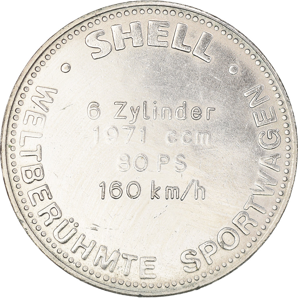 Germany, Token, Shell, BMW 328, Automobile, AU(50-53), Copper-nickel