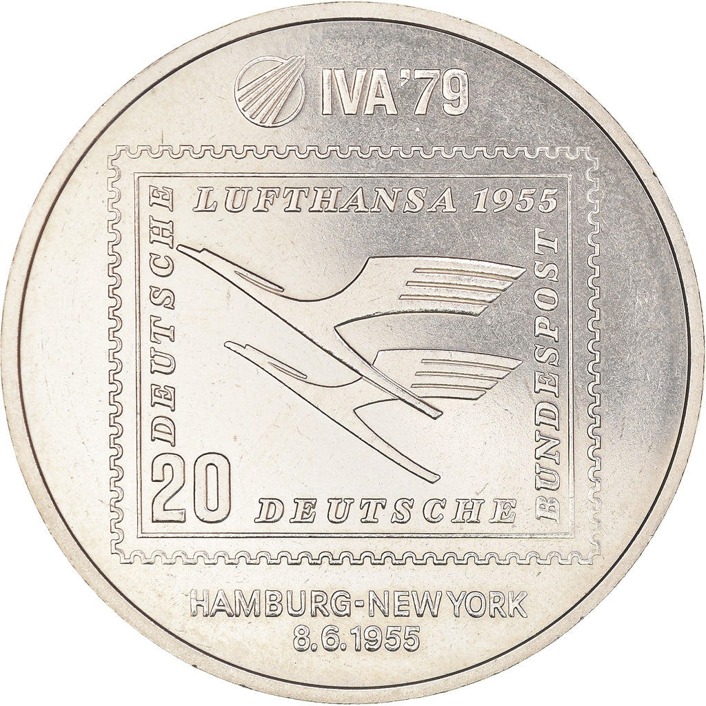 Germany, Medal, 1979, Lufthansa Airbus.IVA 79, AU(50-53), Cupronickel
