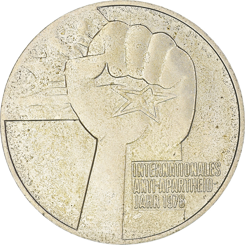 Coin, GERMAN-DEMOCRATIC REPUBLIC, Anti-Apartheid Year, 5 Mark, 1978, Berlin