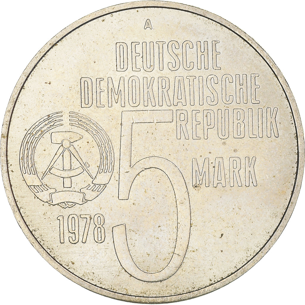 Coin, GERMAN-DEMOCRATIC REPUBLIC, Anti-Apartheid Year, 5 Mark, 1978, Berlin
