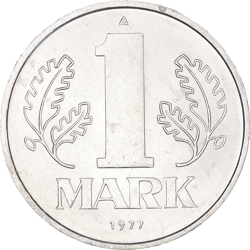 Coin, GERMAN-DEMOCRATIC REPUBLIC, Mark, 1977, Berlin, AU(50-53), Aluminum