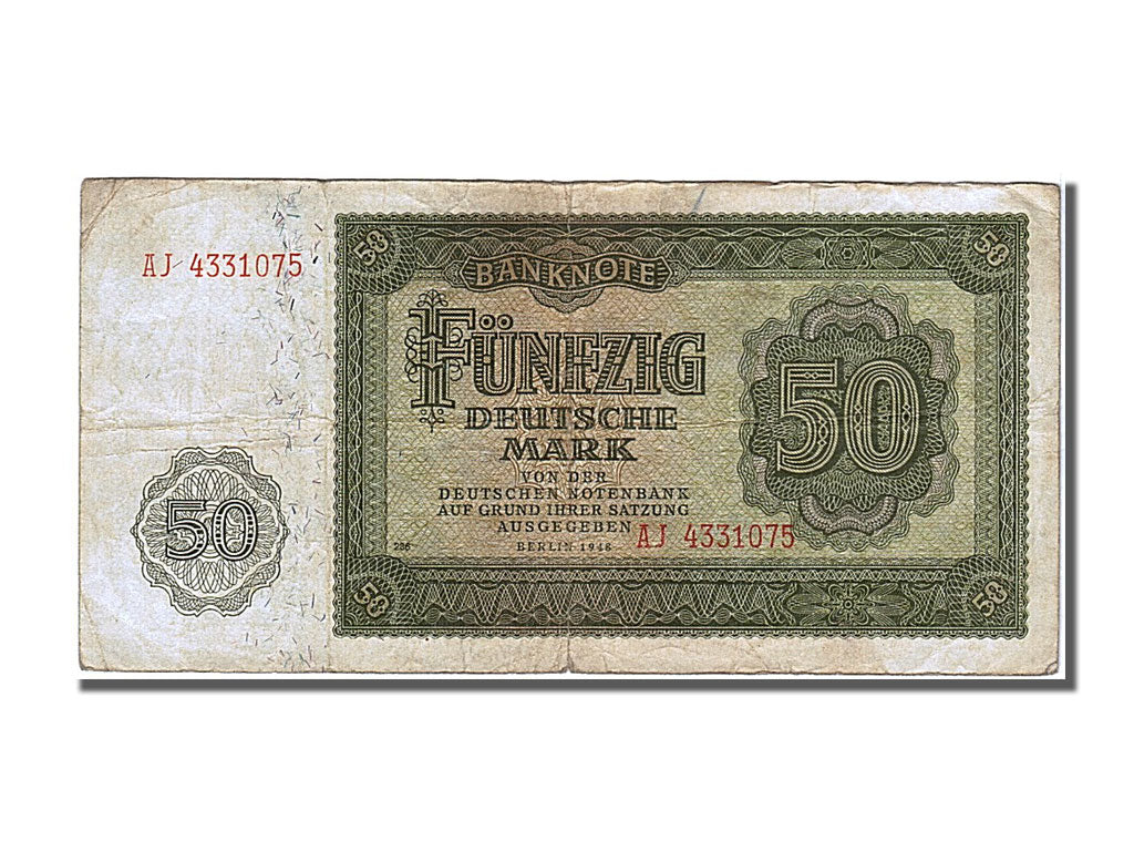 Banknote, Germany - Democratic Republic, 50 Deutsche Mark, 1948, Undated