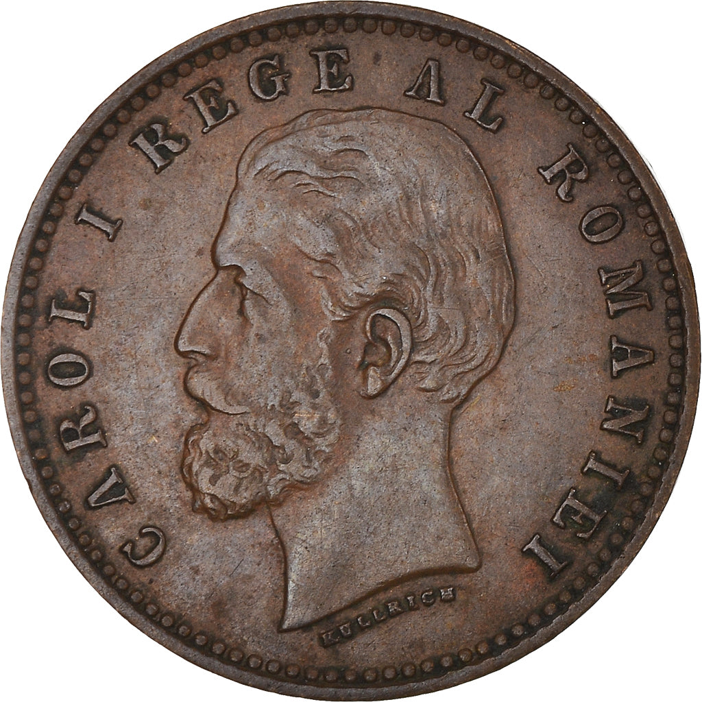 Coin, Romania, Carol I, 2 Bani, 1900, AU(50-53), Copper, KM:27