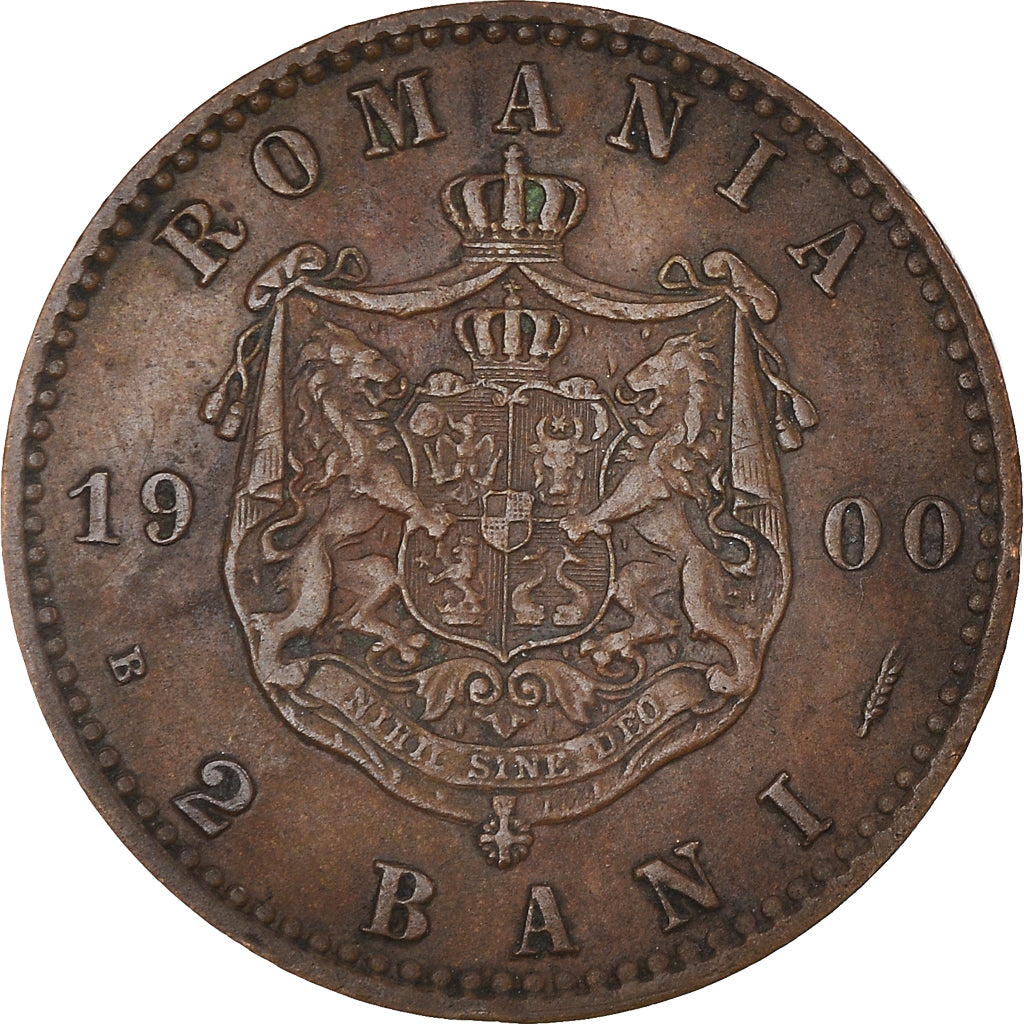 Coin, Romania, Carol I, 2 Bani, 1900, AU(50-53), Copper, KM:27