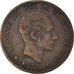 Moneta, Spagna, Alfonso XII, 5 Centimos, 1877, Madrid, BB, Bronzo, KM:674