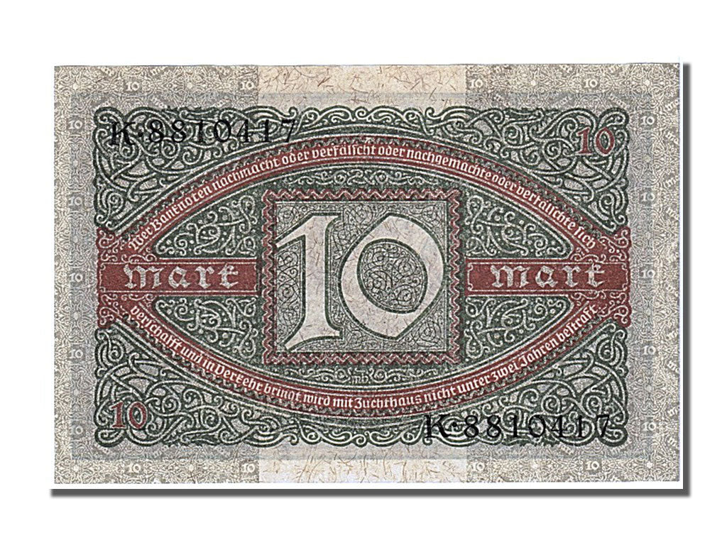 Geldschein, Deutschland, 10 Mark, 1920, 1920-02-06, UNZ