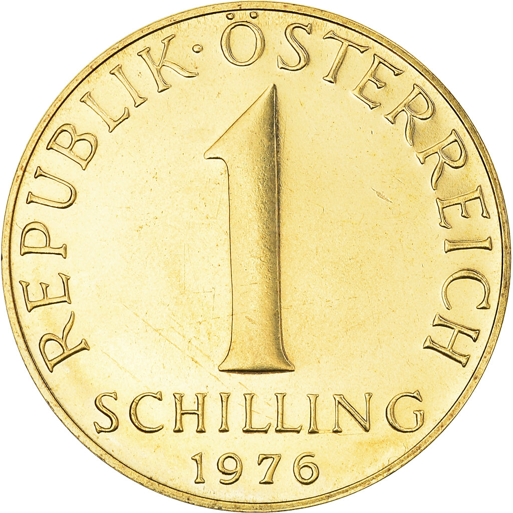 Coin, Austria, Schilling, 1976, AU(50-53), Aluminum-Bronze, KM:2886