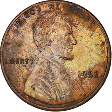 Coin, United States, Lincoln Cent, Cent, 1982, U.S. Mint, Philadelphia