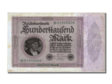 Germany, 100,000 Mark, 1923, KM #83a, 1923-02-01, AU(50-53), B01946808